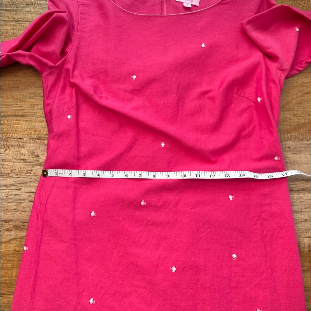 Lilly Pulitzer sz 8 Fools Jewels Sheath Dress Daquiri Pink Rhinestone - Picture 7 of 8